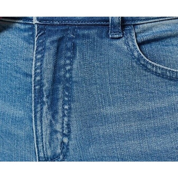 Studio Park x Courtney Khondabi ~ Jeans Straight Leg Crop 6 Medium Wash A498847 - Picture 2 of 4